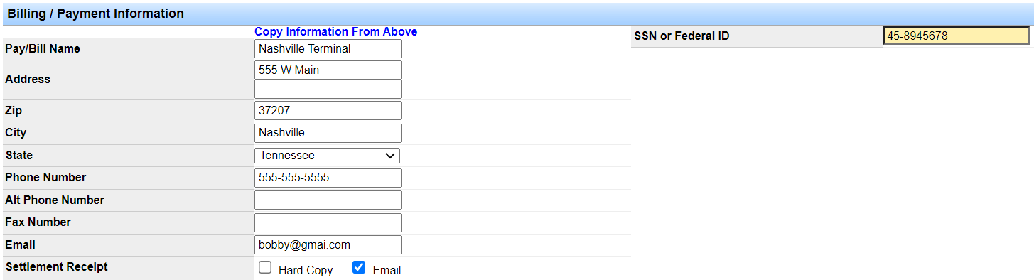 Screenshot for Set and Enforce Terminal Data Restrictions for System Users
