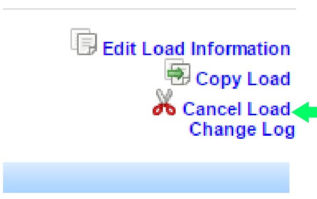 Cancel Load link in the upper right of the Load Summary screen.