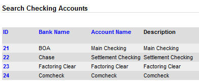 Screenshot for Set Up Checking Accounts