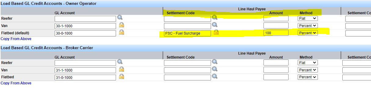 Screenshot for Add a Billing Code