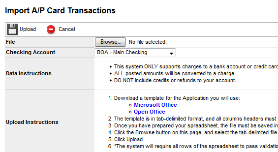 Screenshot for Vendor Assignment