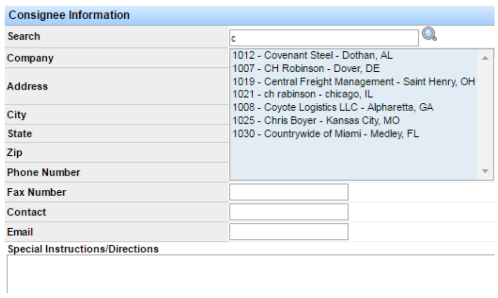 Copy load option for creating multiple instances of a load.