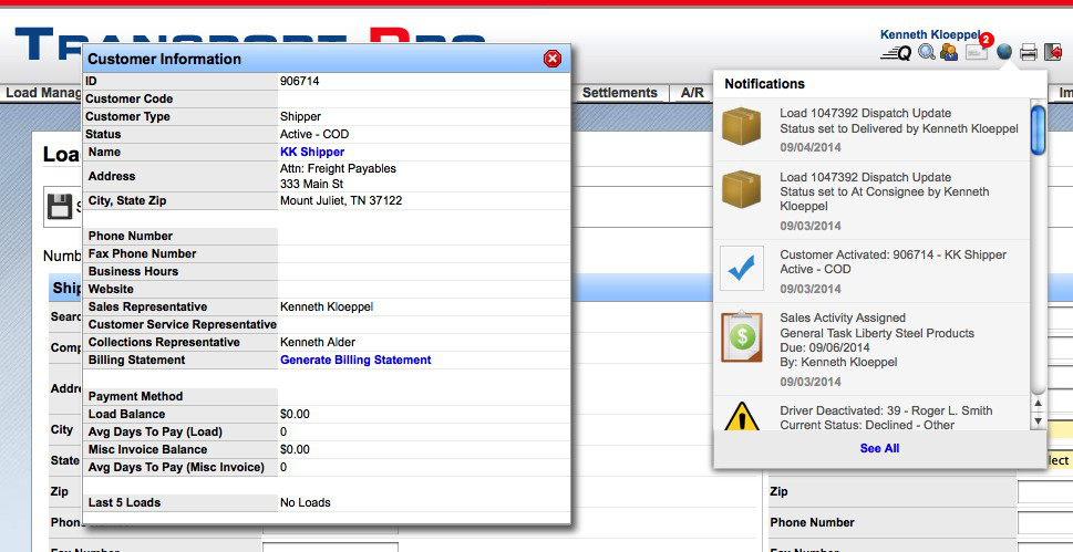 Screenshot for Notification List