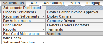 Screenshot for View the Completed Settlements Report