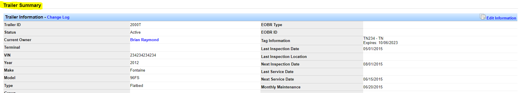 Screenshot for Reports