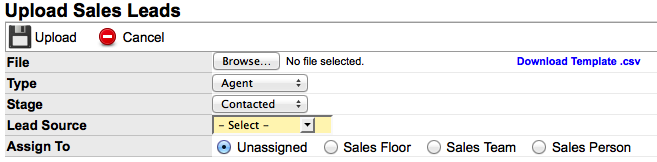Screenshot for Method 1: Uploading Leads