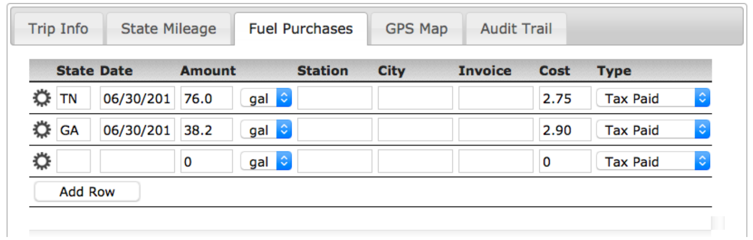 ProMiles trip entry with Validate And Save available after mileage and fuel data are entered.