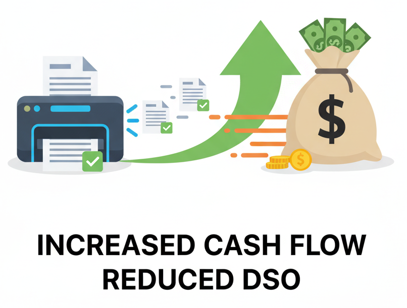 Accelerated cash flow through automation